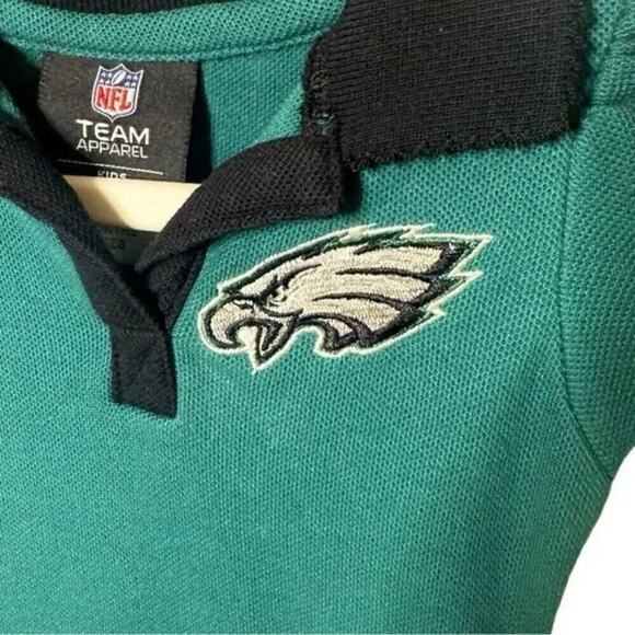 NFL Toddler Eagles Philadelphia Dress Green/Black Eagles Emblem Size 12 Months - Picture 2 of 7